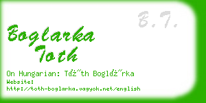 boglarka toth business card
