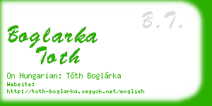 boglarka toth business card
